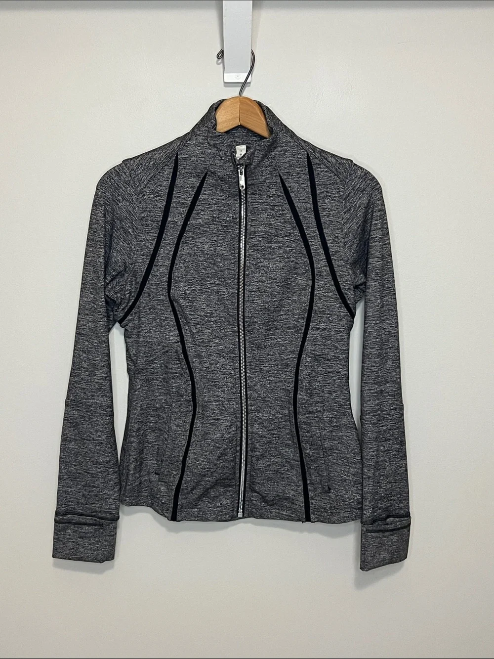 Lululemon Define Jacket Wing Mesh Heathered Black, Women’s Size 10